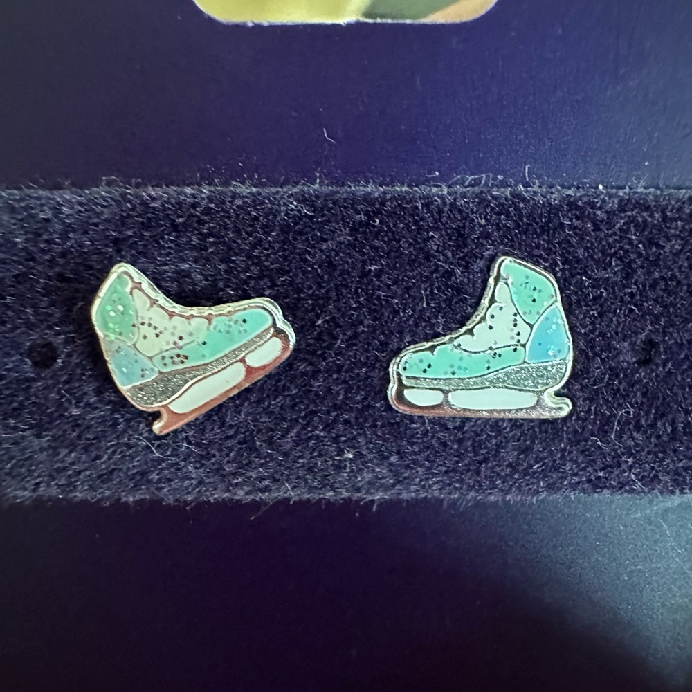 Earrings -Ice skates (925 sterling silver)